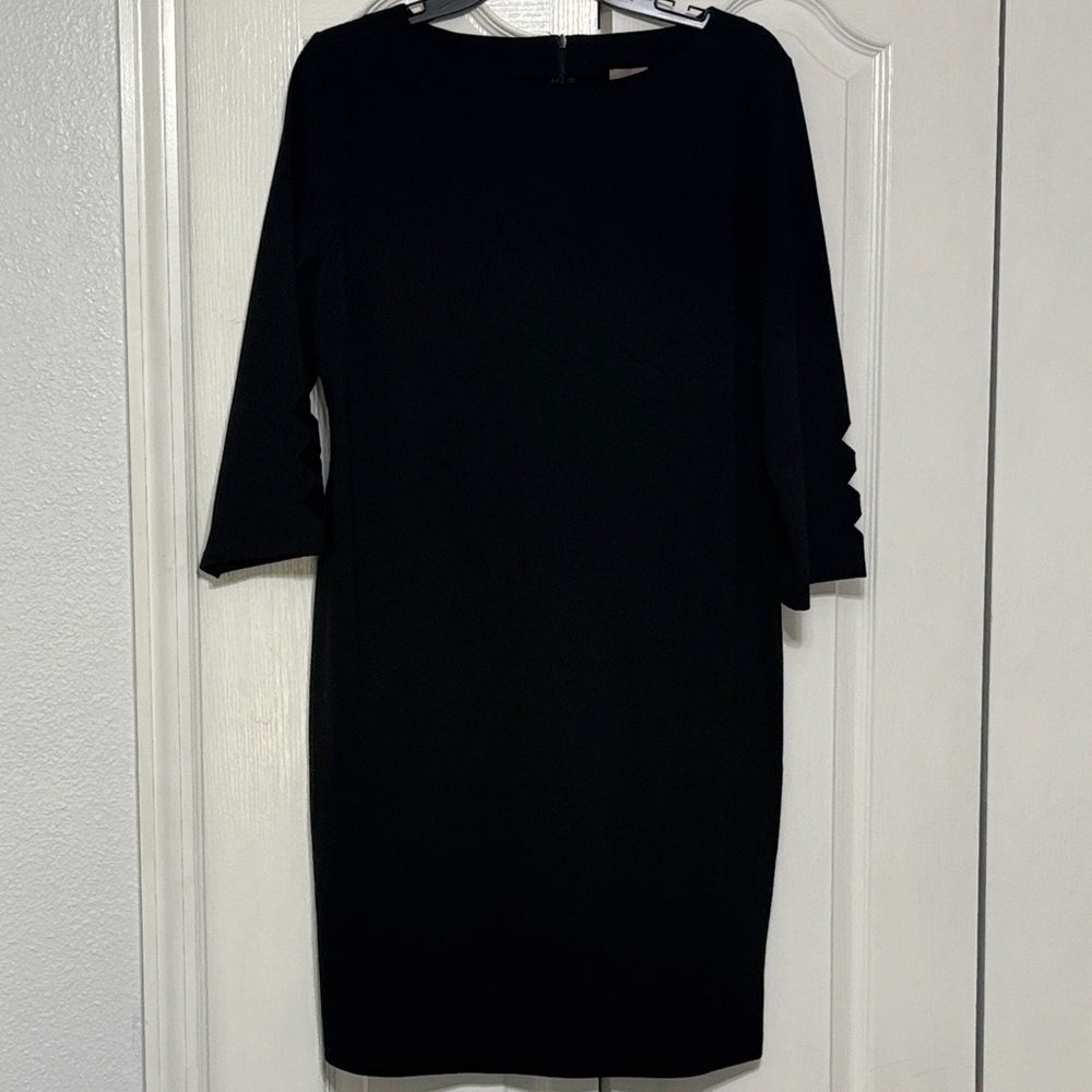 Chico's Black Long-Sleeve Shift Dress